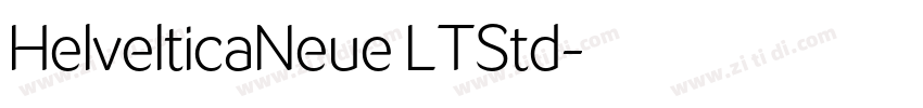 HelvelticaNeue LTStd字体转换